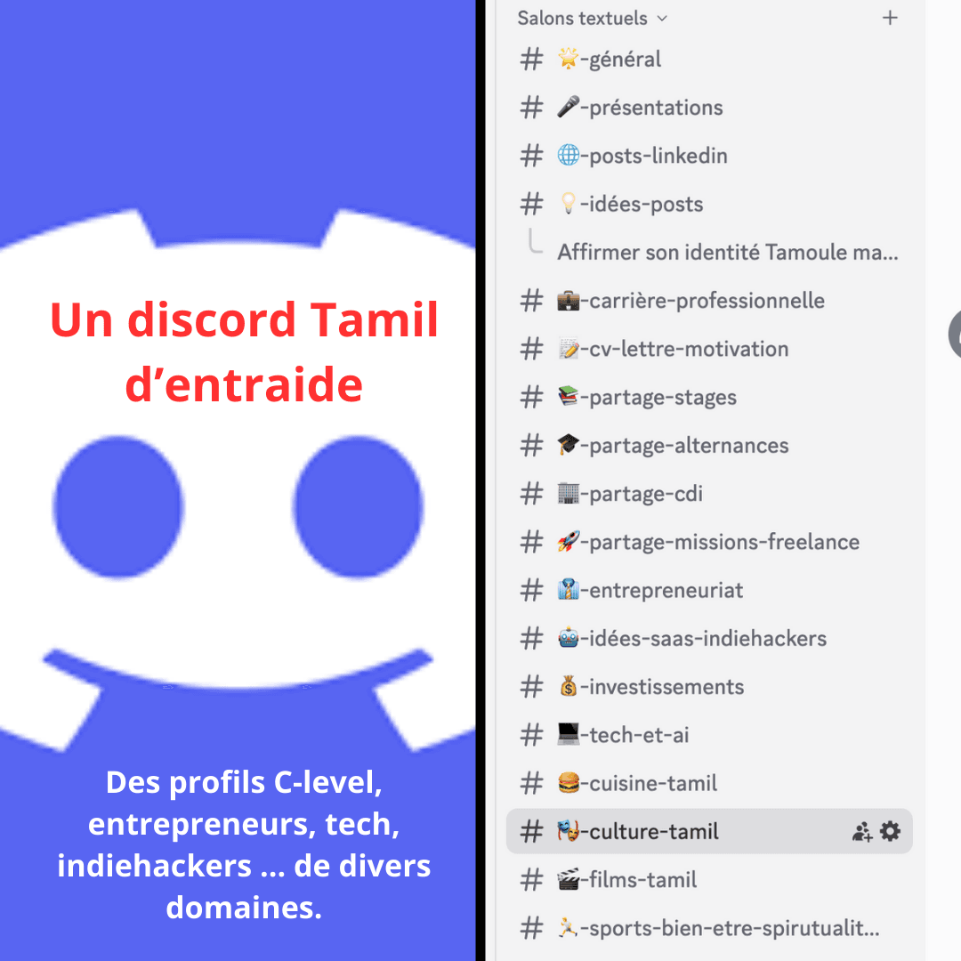 Discord Tamil d'entraide